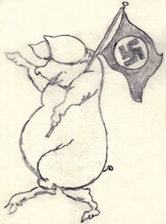 Karikatur von Mitgliedern der Luxemburger Widerstandsgruppe ALWERAJE, Quelle: Sammlung des General Patton Memorial Museum Ettelbruck, Luxemburg Karikatur von Mitgliedern der Luxemburger Widerstandsgruppe ALWERAJE, Quelle: Sammlung des General Patton Memorial Museum Ettelbruck, Luxemburg
