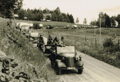 Kolonne des 15. SS-Polizeiregiments in Norditalien – aus dem Fotoalbum Kolonne des 15. SS-Polizeiregiments in Norditalien – aus dem Fotoalbum
